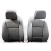 2010-2013 BMW F07 F10 5-Series Basic Front Seat Pair Black Leather w Heat OEM - 38418