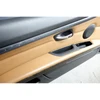07-13 BMW E92 E93 3-Series Front Int Door Panel Pair Saddle Brown Leather OEM