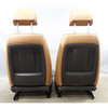 09-12 BMW E90 E91 3-Series 4door Basic Front Seat Pair Saddle Brown Leather OEM