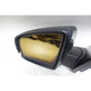 Damaged 07-13 BMW E70 X5 Left Power-Fold Side Mirror Black Sapphire Top View OEM
