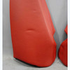 07-13 BMW E92 3-Series Coupe Rear Folding Seat Side Bolster Pair Coral Red OEM - 41998