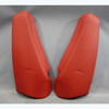 07-13 BMW E92 3-Series Coupe Rear Folding Seat Side Bolster Pair Coral Red OEM - 41998