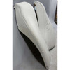 94-98 BMW E36 Sedan Rear Through-Load Seat Bolster Pair Light Grey Leather OEM - 42132