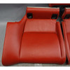 2010-2013 BMW E92 3-Series Coupe Rear Seat Bottom Pads Coral Red Leather OEM - 42790