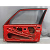 1984-1991 BMW E30 3-Series Coupe Right Front Door Shell Bare Cinnabar Red OEM - 42947