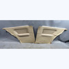 84-87 BMW E30 3-Series Coupe Rear Lateral Interior Trim Panels Pearl Beige OEM