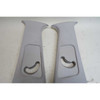 2002-2003 BMW E39 5-Series Interior B- Pillar Column Upper Covers Grey Cloth OEM - 43110