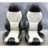 1999-2002 BMW Z3 Roadster Front Sports Seat Pair Black Chameleon Leather OEM - 43436