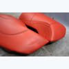 Damaged 13-18 BMW F06 6-Series Rear Seat Side Bolster Pair Red Nappa Leather OEM - 43581