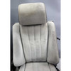 Damaged 86-91 BMW E30 3-Series Coupe Sedan Front Sport Seat Pair Silver Cloth - 43688