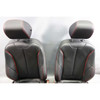 2015-2019 BMW F30 F31 3-Series Front Sport Seat Pair Black Leather Red Accent OE - 43969