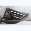 12-19 BMW F30 F31 3-Series 4dr Rear Int Door Panels Black Leather Red Accent OEM