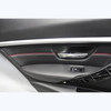12-19 BMW F30 F31 3-Series 4dr Rear Int Door Panels Black Leather Red Accent OEM