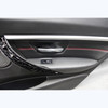 12-19 BMW F30 F31 3-Series 4dr Rear Int Door Panels Black Leather Red Accent OEM