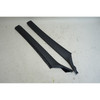82-88 BMW E28 5-Series Factory A- Pillar Column Windshield Trim Covers Black OEM