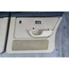 85-88 BMW E28 5-Series Int Front Rear Door Panel Trim Skin Set Pearl Beige OEM