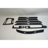 2000-2006 BMW E46 3-Series 4dr Black Cubic Aluminum Interior Trim Door Set OEM - 44191