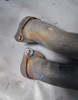 BMW E39 5-Series Late Model Front Exhaust Pipes w Muffler 2001-2003 USED OEM - 10286