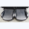 NRG Reclinable Racing Seat Pair Black Vinyl w/ BMW Z3 Rails and Sliders - 44745