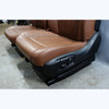 2014-2018 BMW F15 X5 SAV Front Basic Seat Pair Terra Brown Leather OEM