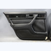 1987-1992 BMW E32 735i Sedan Rear Interior Door Panel Trim Pair Black Vinyl OEM - 45019