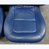 Reupholstered 99-00 BMW Z3 Roadster Front Basic Seat Pair Blue Vinyl w/o Rails