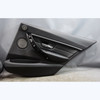 12-19 BMW F30 F31 3-Series 4dr Rear Interior Door Panel Pair Black Leather OEM