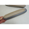 02-06 BMW E46 3-Series Coupe Rear Side Armrest Pair Titanium Beige Leather OEM