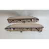 02-06 BMW E46 3-Series Coupe Rear Side Armrest Pair Titanium Beige Leather OEM