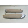 02-06 BMW E46 3-Series Coupe Rear Side Armrest Pair Titanium Beige Leather OEM