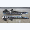 Damaged 05-13 Porsche 997 911 Coupe Rear C-Pillar Trim Cover Pair Black Vinyl