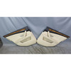 09-10 BMW E60 E61 5-Series Rear Int Door Panel Trim Card Pair Cream Beige OEM