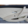 09-10 BMW E60 E61 5-Series Rear Int Door Panel Trim Card Pair Cream Beige OEM
