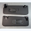 2018-2023 BMW G01 X3 G02 X4 Front Int Sun Visor Pair with Mirror Black Vinyl OEM