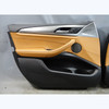2018-2023 BMW G01 X3 G02 X4 Front Interior Door Panel Pair Cognac Brown OEM