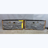 84-86 BMW E30 3-Series Coupe Front Interior Door Panel Trim Pair Taurus Red OEM