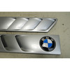 96-02 BMW Z3 Roadster Coupe Outside Cowl Hood Grille Pair Arctic Silver L R OEM