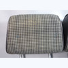 1986-1991 BMW E30 3-Series Factory Front Headrest Pair Antrhacite Cloth OEM