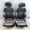 Damaged 04-10 BMW E63 M6 Coupe Front ///M-Sport Seat Pair Black Merino Leather