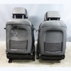 Damaged 04-10 BMW E63 M6 Coupe Front ///M-Sport Seat Pair Black Merino Leather