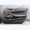 2017-2020 BMW G30 5-Series Front Interior Door Panel Trim Pair Black Leather OEM