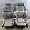 96-99 BMW E36 M3 Coupe Front Sport Seat Pair Mulberry Grey Leather Lux Pack OEM
