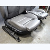 96-99 BMW E36 M3 Coupe Front Sport Seat Pair Mulberry Grey Leather Lux Pack OEM
