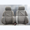 96-99 BMW E36 M3 Coupe Front Sport Seat Pair Mulberry Grey Leather Lux Pack OEM