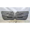 2011-2016 BMW F10 5-Series Front Interior Door Panel Trim Pair Black Leather OEM
