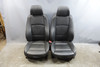 2007-2013 BMW E92 3-Series Coupe Sports Front Seat Pair Black Leather Heat OEM