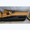 07-13 BMW E92 E93 3-Series Front Int Door Panel Pair Saddle Brown Leather 