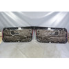 Damaged 21-24 BMW G22 4-Series Coupe Front Interior Door Panel Pair Red Leather
