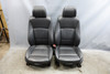2006-2007 BMW E9x 3-Series 4dr Front Sports Seat Pair Black Leather Heat OEM