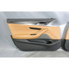 21-23 BMW G30 5-Series LCI Front Int Door Panel Trim Card Pair Cognac Brown OEM